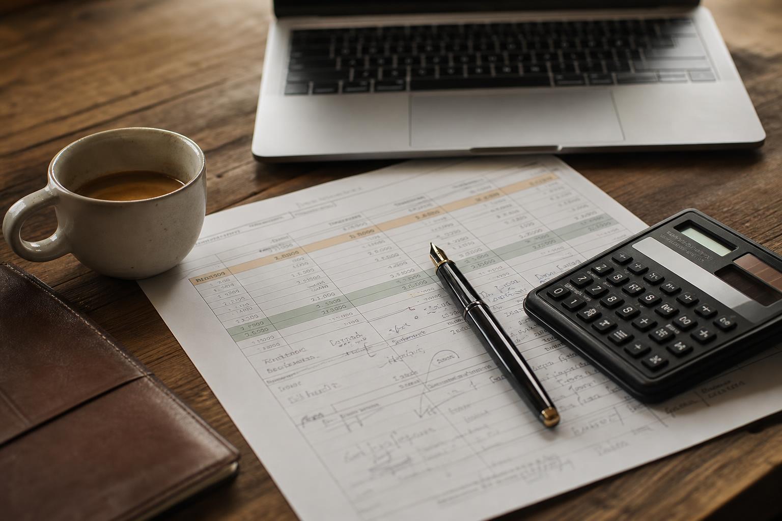 KI Tagessatz Modellierung: Tagessatz-Spreadsheet mit Notebook und Berechnungen für KI-Contracting in DACH